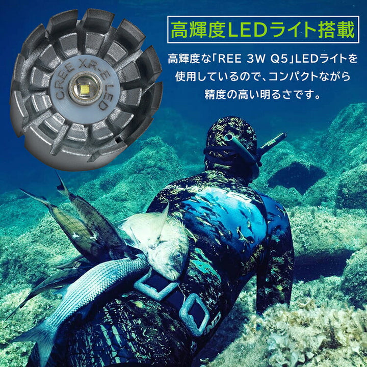 Salvimar サルビマー 水中ライト 340ルーメン 水深50m対応 LECOLED