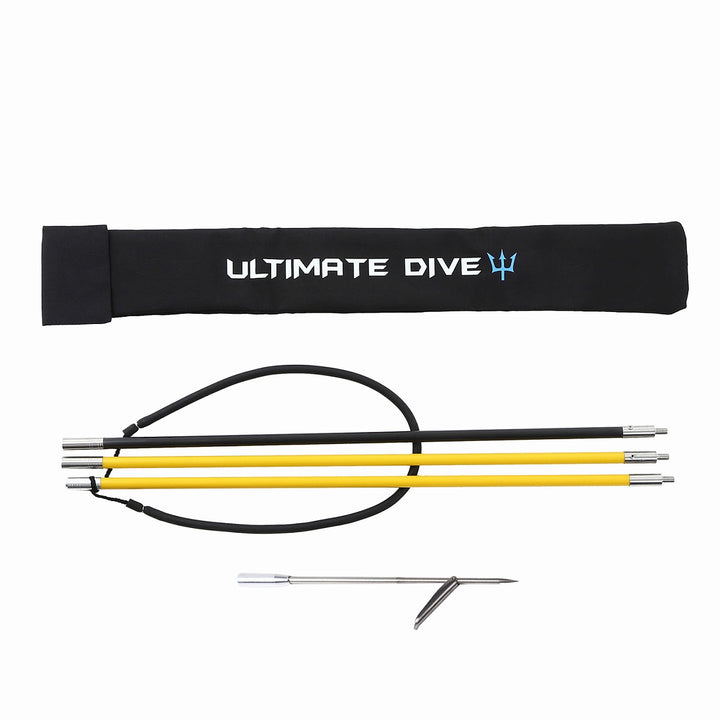 Ultimate Dive 魚突き手銛セット ハワイアンスリング シングル銛先 3ピース 210cm