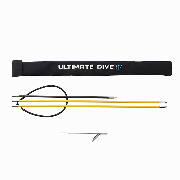 Ultimate Dive 魚突き手銛セット ハワイアンスリング シングル銛先 3ピース 270cm