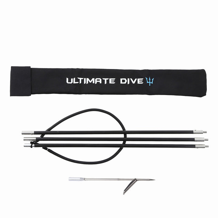Ultimate Dive 魚突き手銛セット カーボン シングル銛先 3ピース 210cm