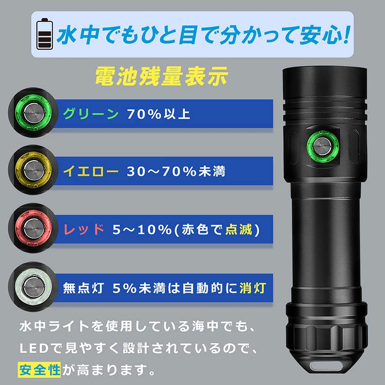 SPEAR SEALS 水中ライト 1200ルーメン