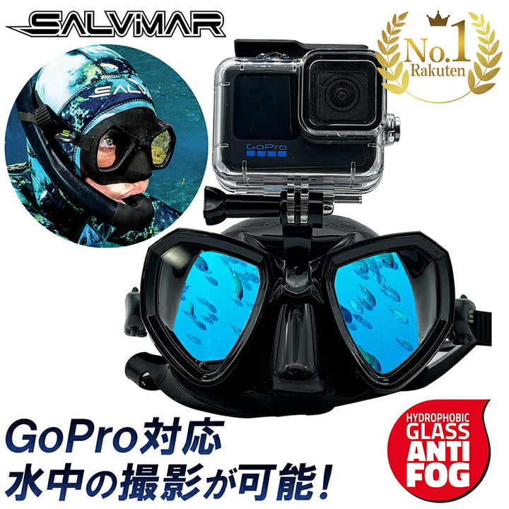 サルビマー シュノーケル ゴーグル マスク TRINITY GoPro対応
