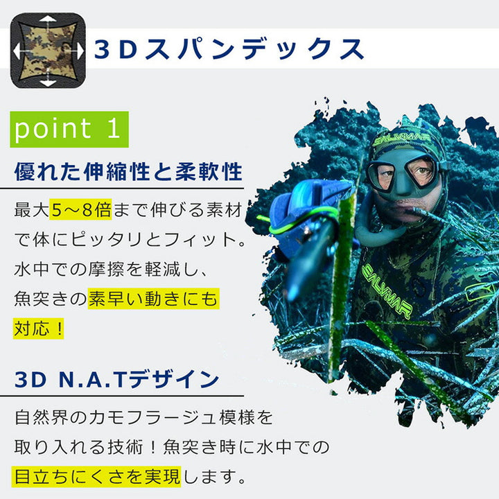サルビマー ウエットスーツ NAT 5.5～7mm S～XXL