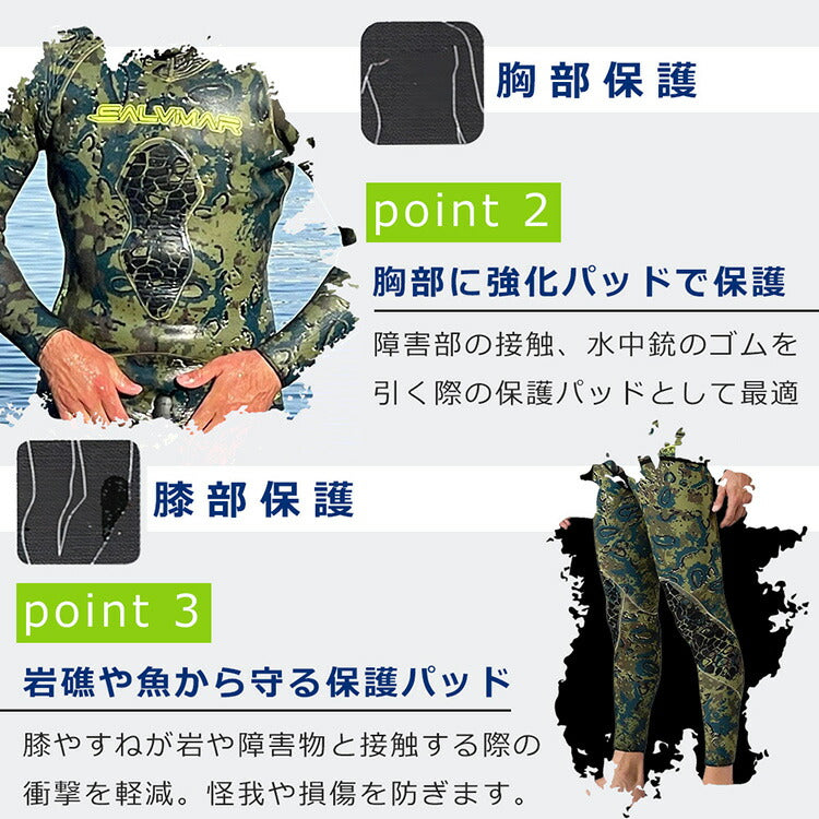 サルビマー ウエットスーツ NAT 5.5～7mm S～XXL