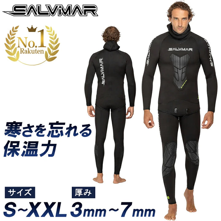 サルビマー ウエットスーツ DROP PLUS 3～7mm S～XXL