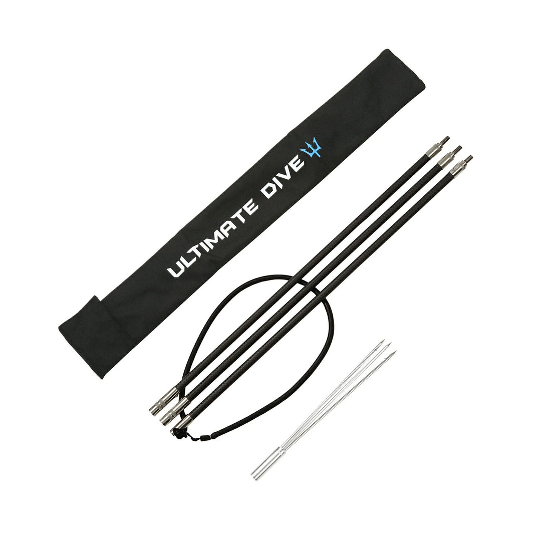 Ultimate Dive 魚突き 手銛セット Heavyカーボン 3又銛先 3ピース 210cm